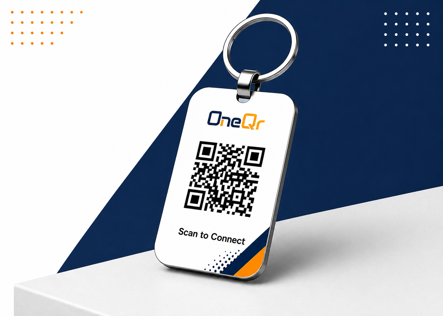 One QR Keychain